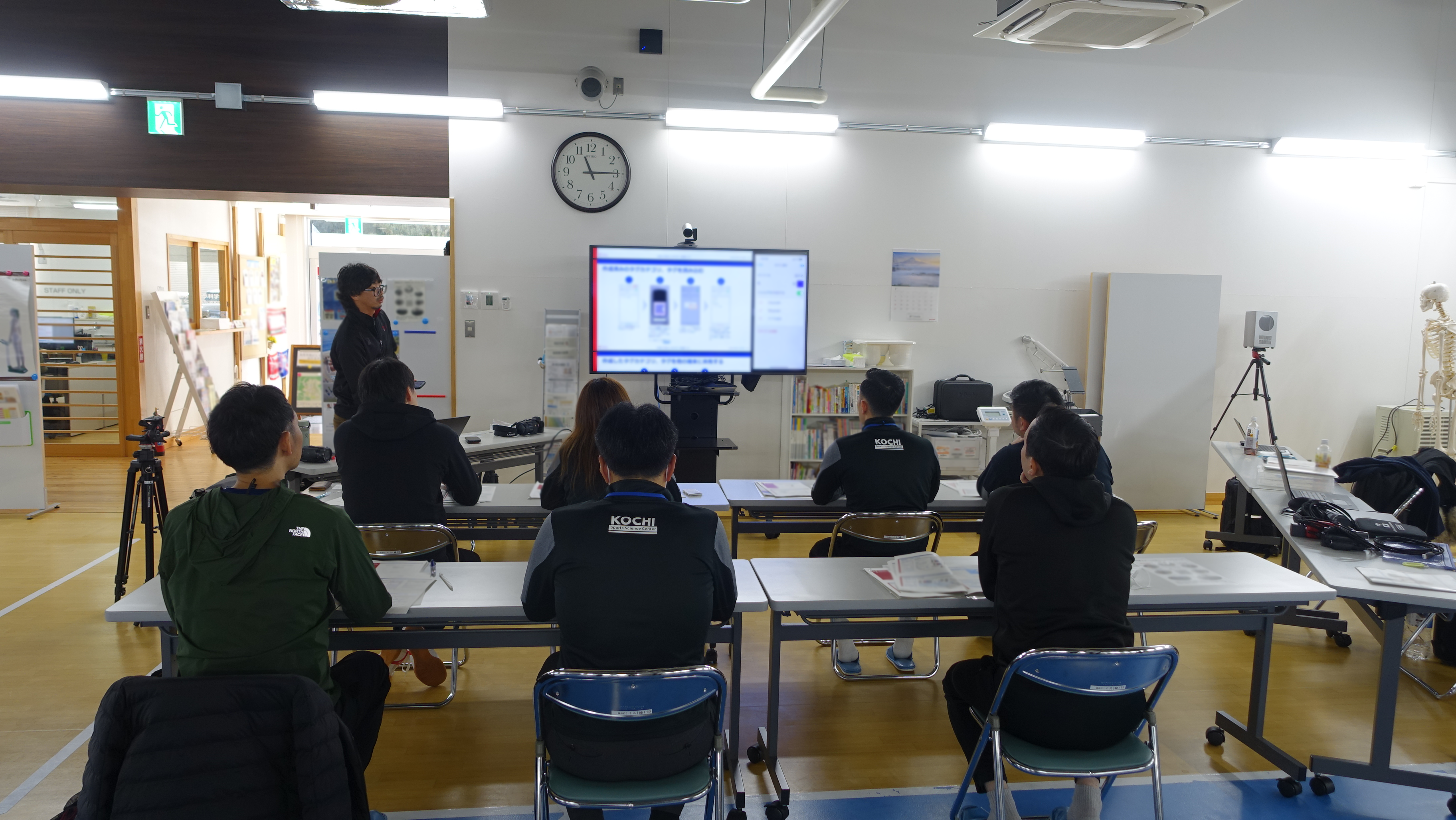 「JISS Air」研修プログラムの様子（座学）